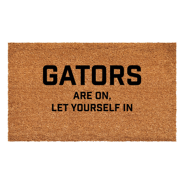 Gators are on let yourself in Doormat