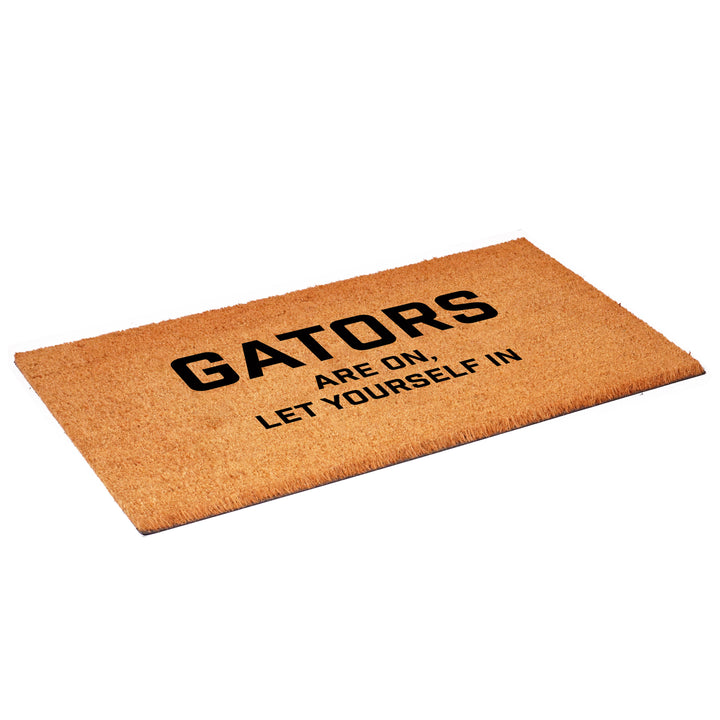 Gators are on let yourself in Doormat