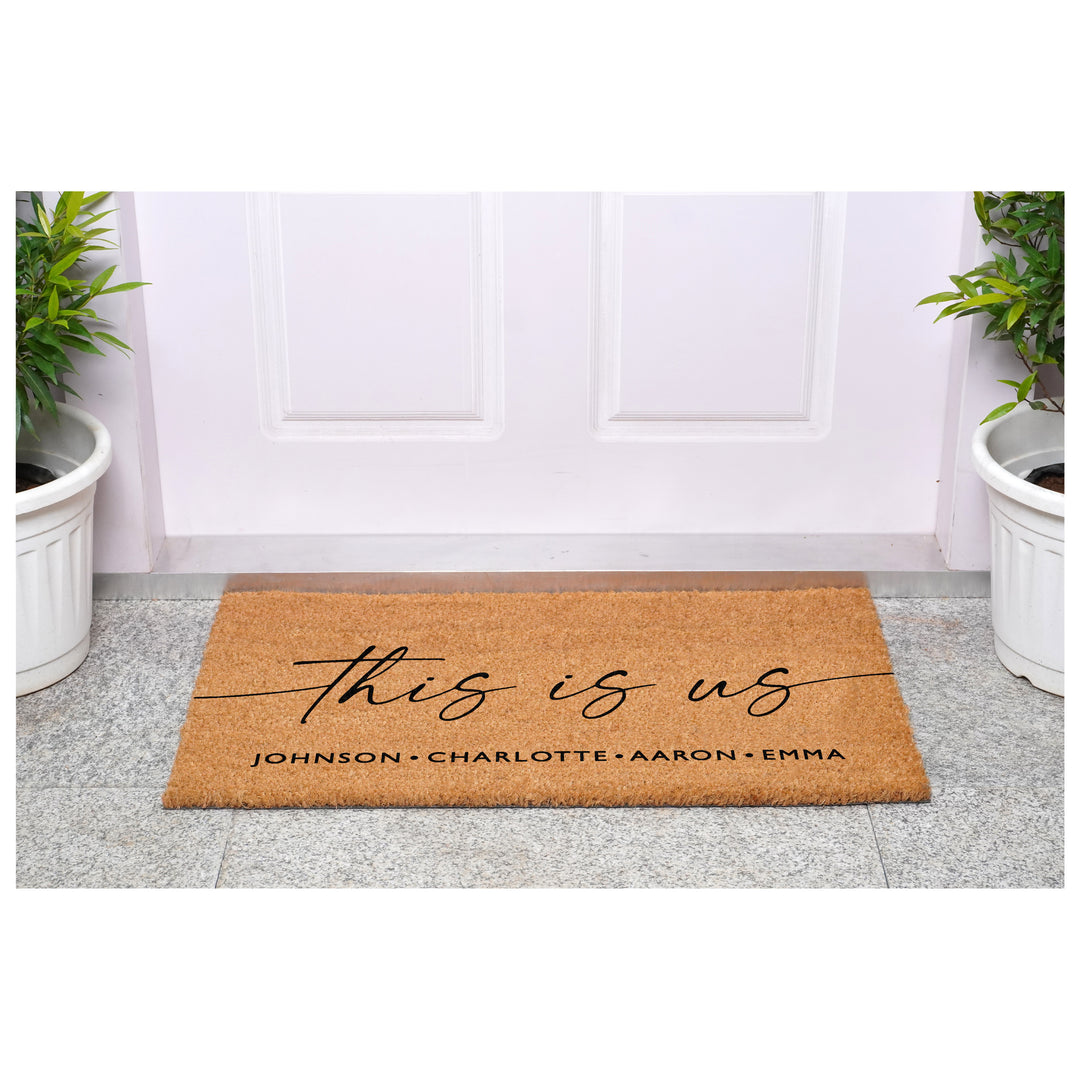 This is Us personalized Doormat