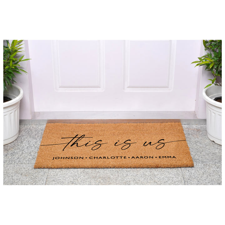 This is Us personalized Doormat