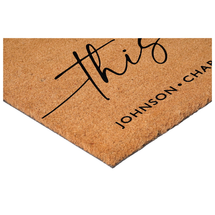 This is Us personalized Doormat