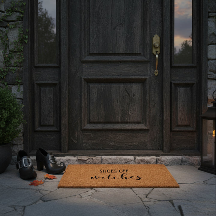 Shoes Off Witches Doormat