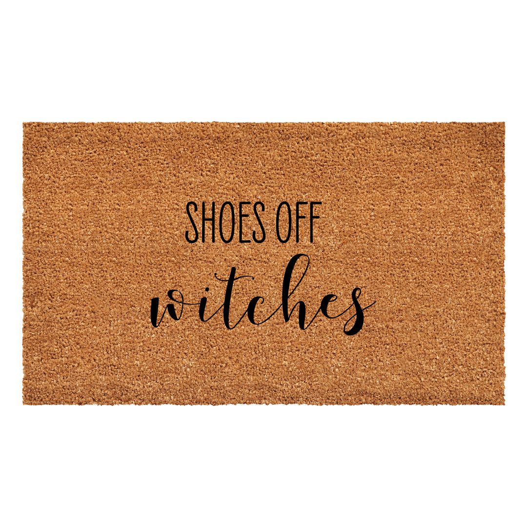 Shoes Off Witches Doormat 17"x29"