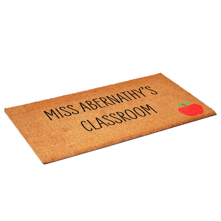 Personalized Miss Classroom Doormat 17"x29"