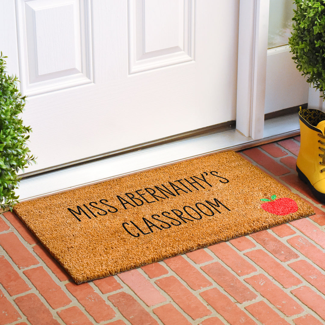 Personalized Miss Classroom Doormat 17"x29"