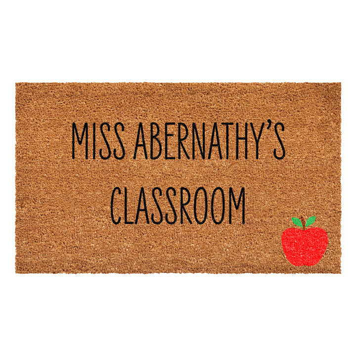 Personalized Miss Classroom Doormat 17"x29"