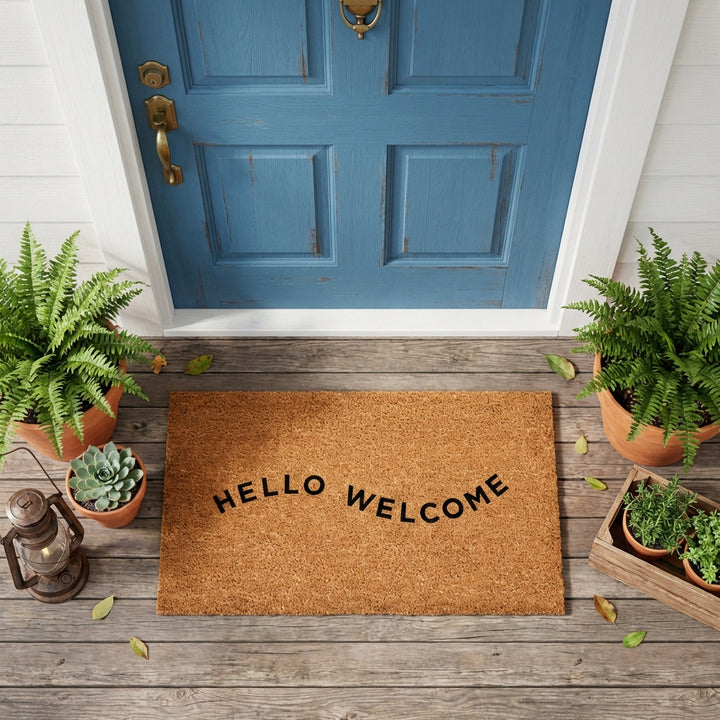 Hello-Welcome Doormat
