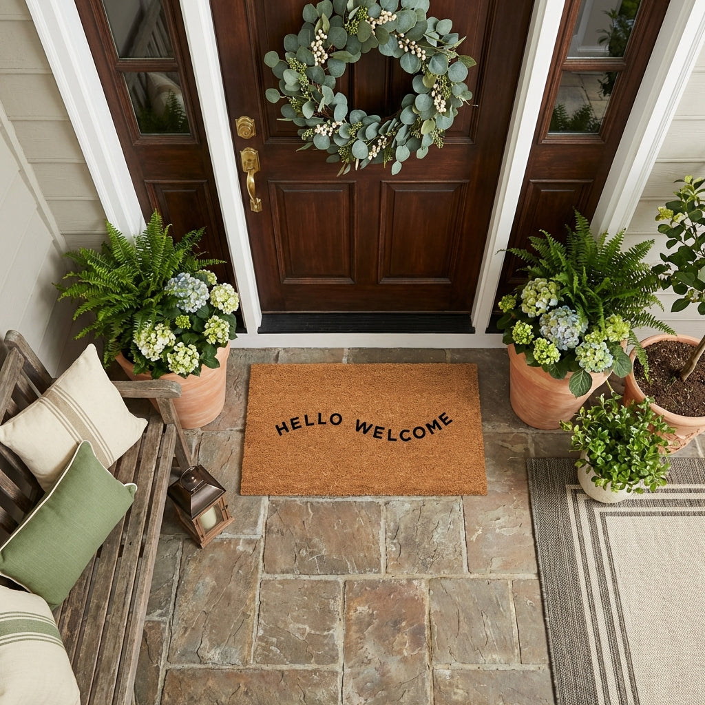 Hello-Welcome Doormat