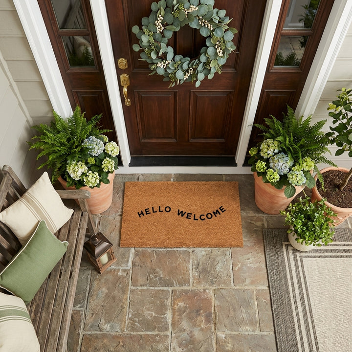 Hello-Welcome Doormat