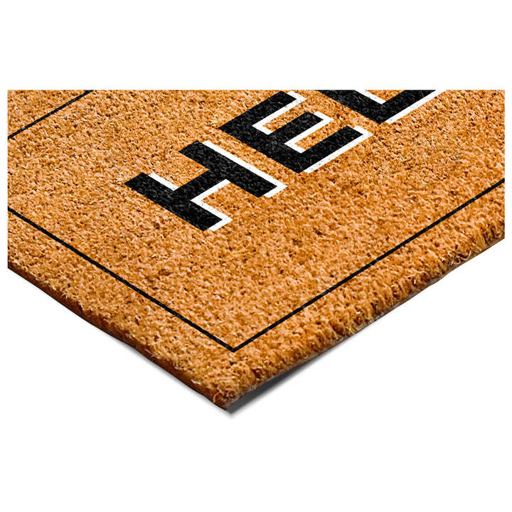 Hello With Border Doormat 17"x29"