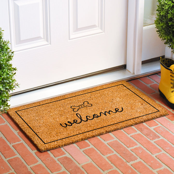 Dog Bone Welcome Doormat 17"x29"