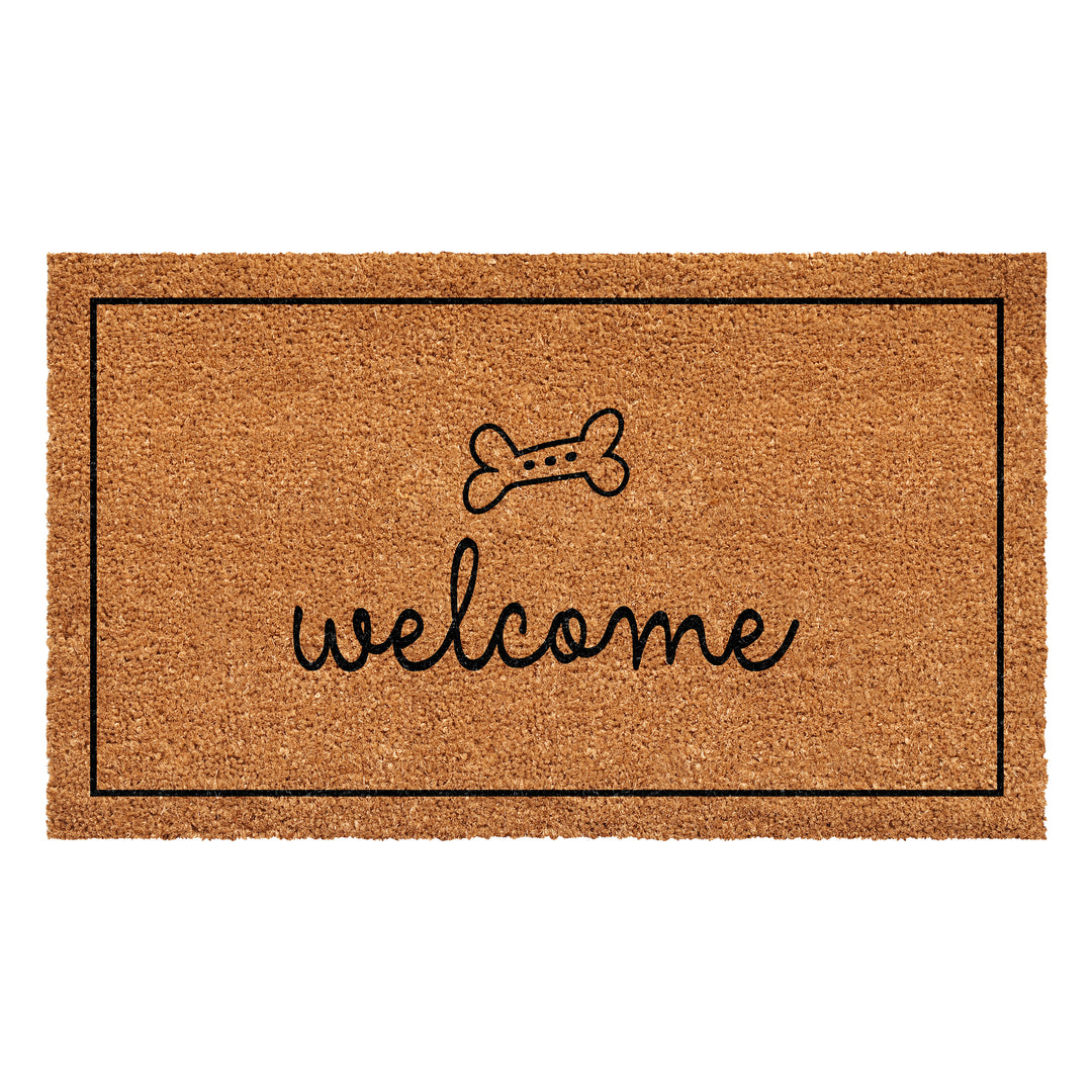 Dog Bone Welcome Doormat 17"x29"