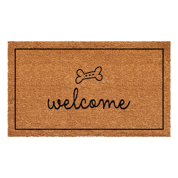 Dog Bone Welcome Doormat 17"x29"
