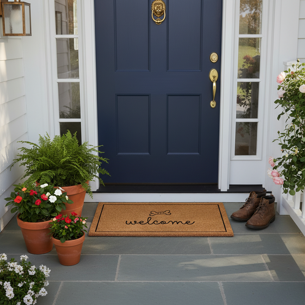 Dog Bone Welcome Doormat