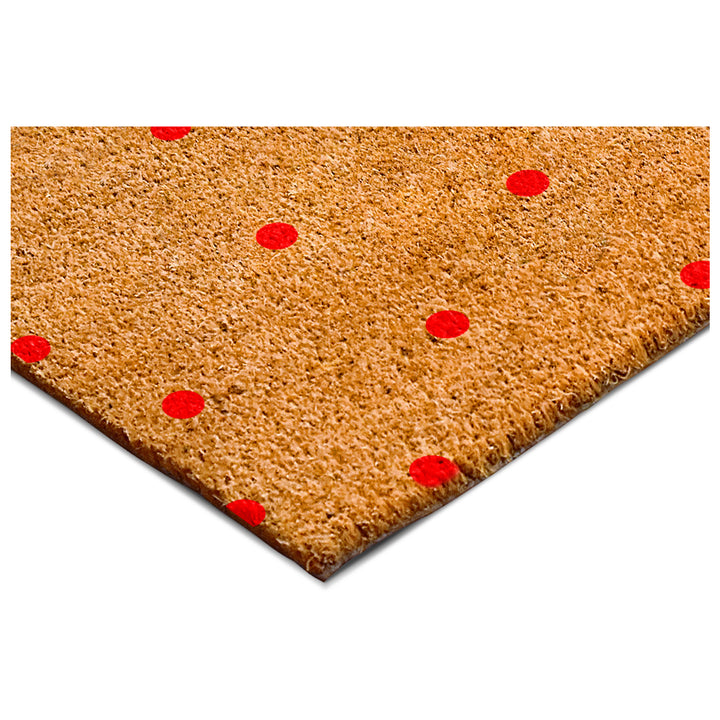 Red Polka-Dots Doormat Red / 17"x29"