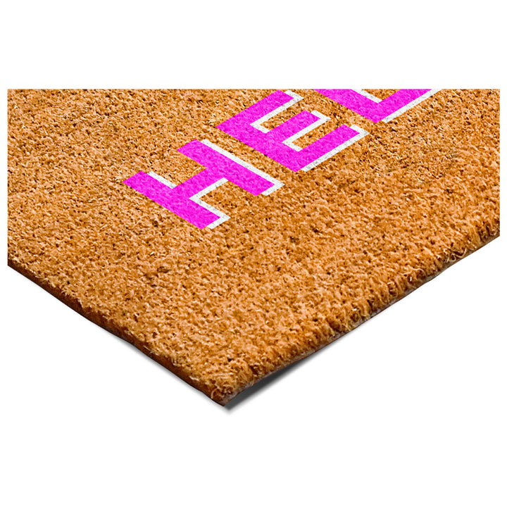 Retro Block Hello Doormat