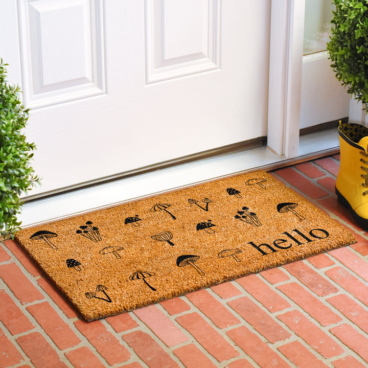 Mushroom Hello Doormat