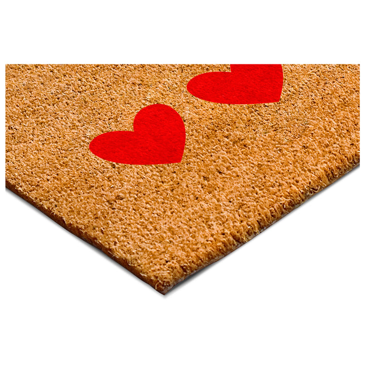 Trio Hearts Doormat