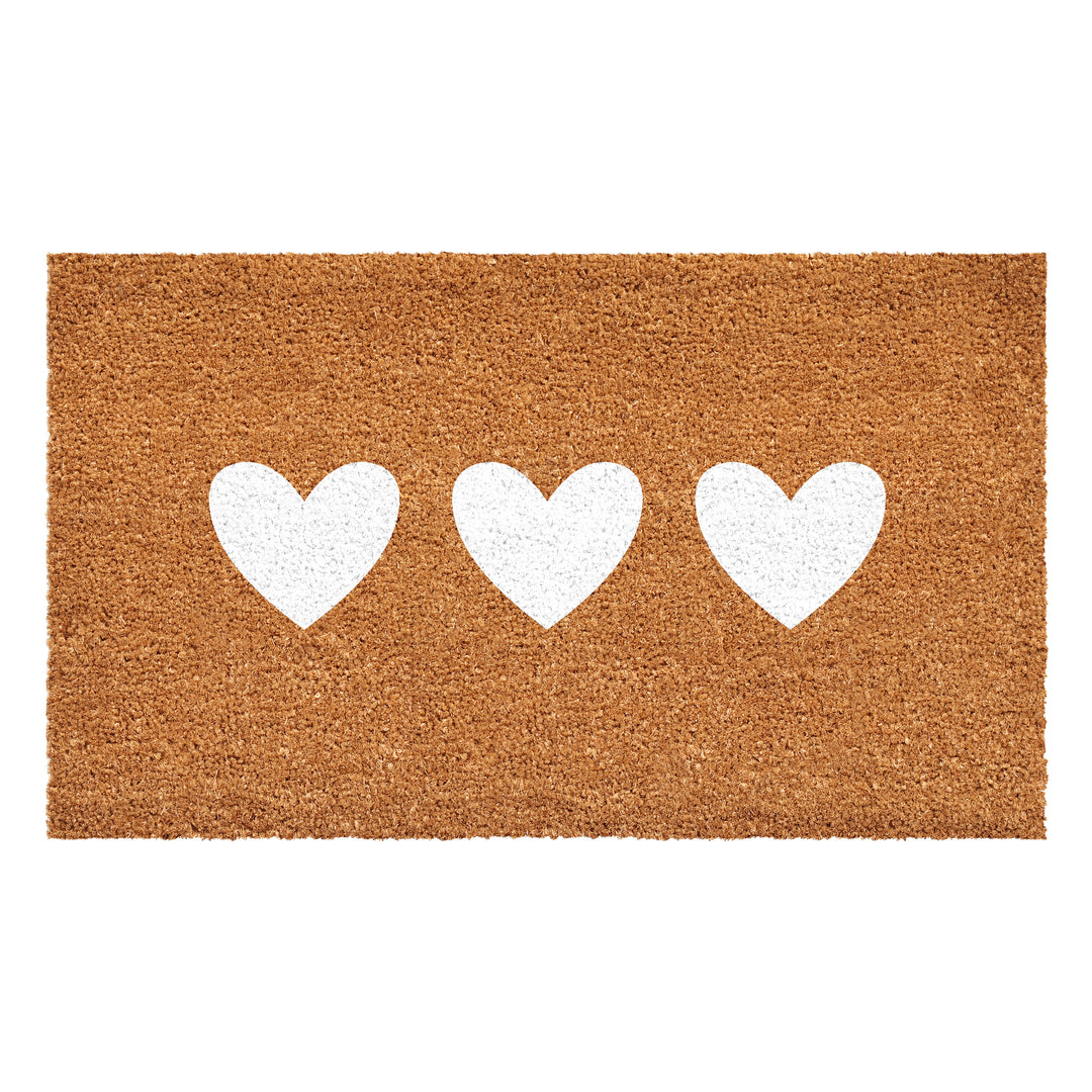 Trio Hearts Doormat