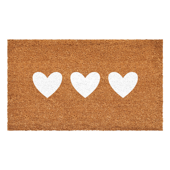 Trio Hearts Doormat