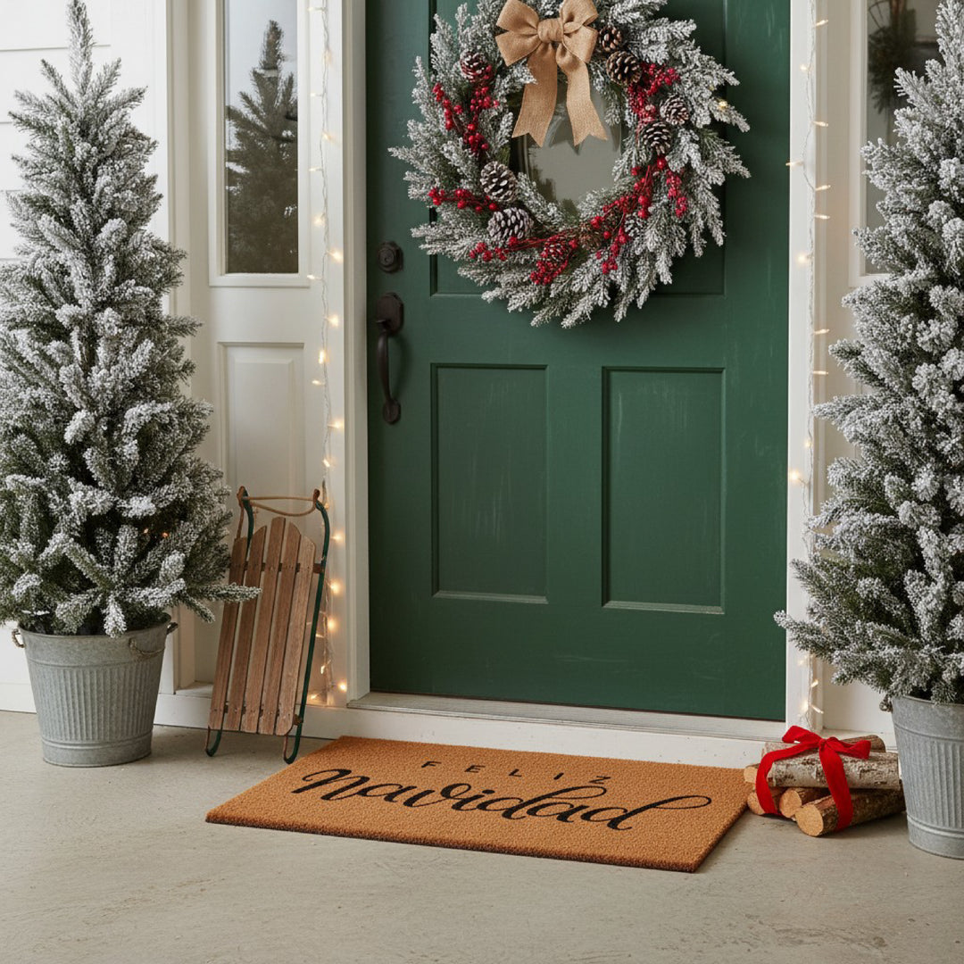 Classic Feliz Navidad Doormat