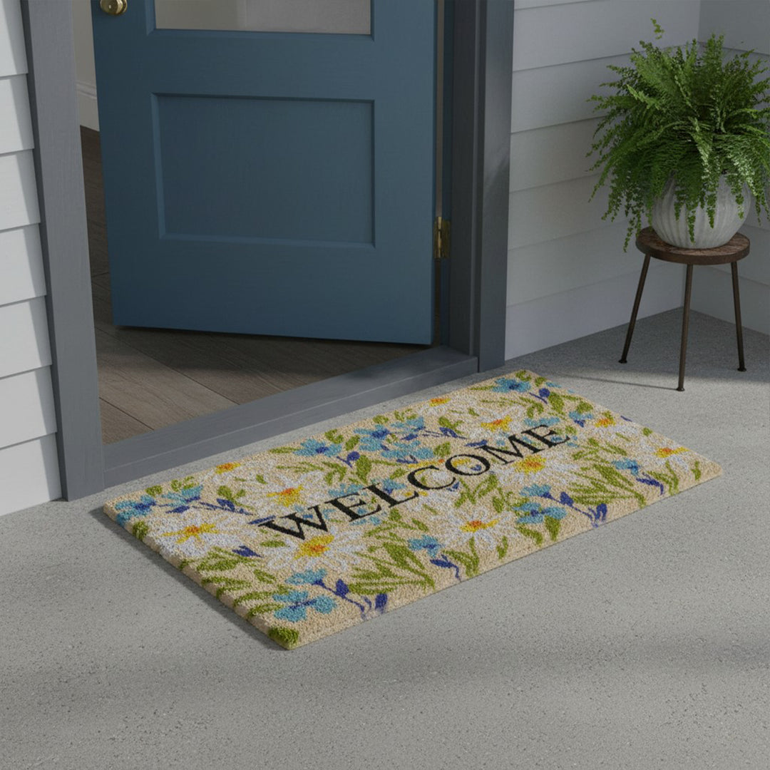 Field of Daisy Welcome Doormat