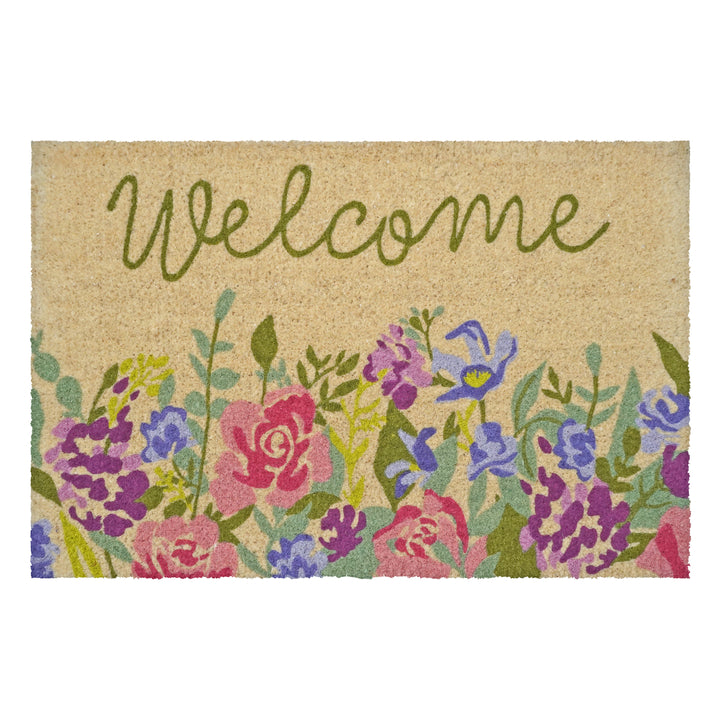 Welcome Floral Doormat