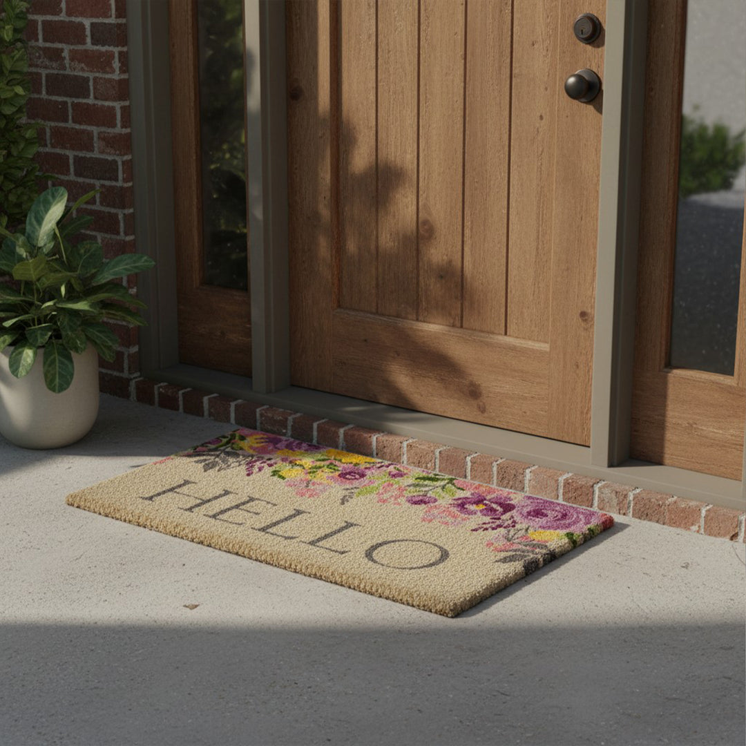 Blossoming Floral Hello Doormat