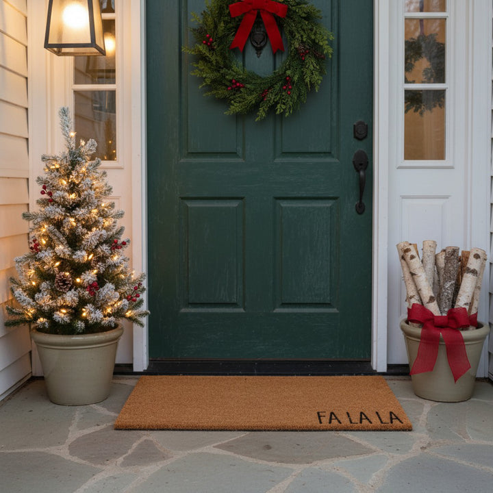 FA LA LA Christmas Doormat