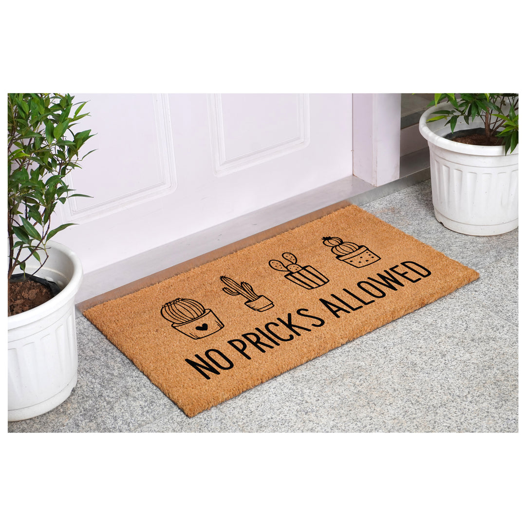 No Pricks Allowed Doormat