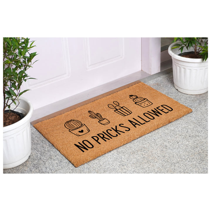 No Pricks Allowed Doormat