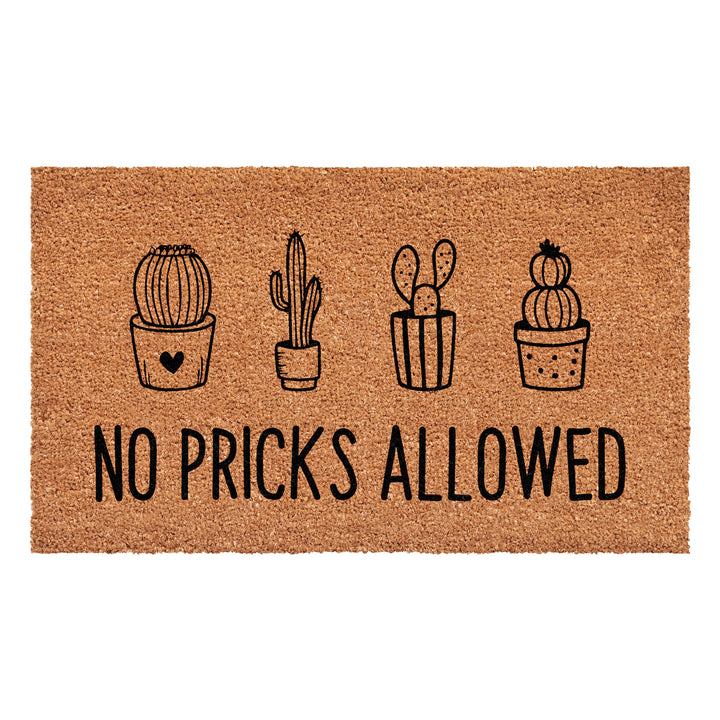 No Pricks Allowed Doormat