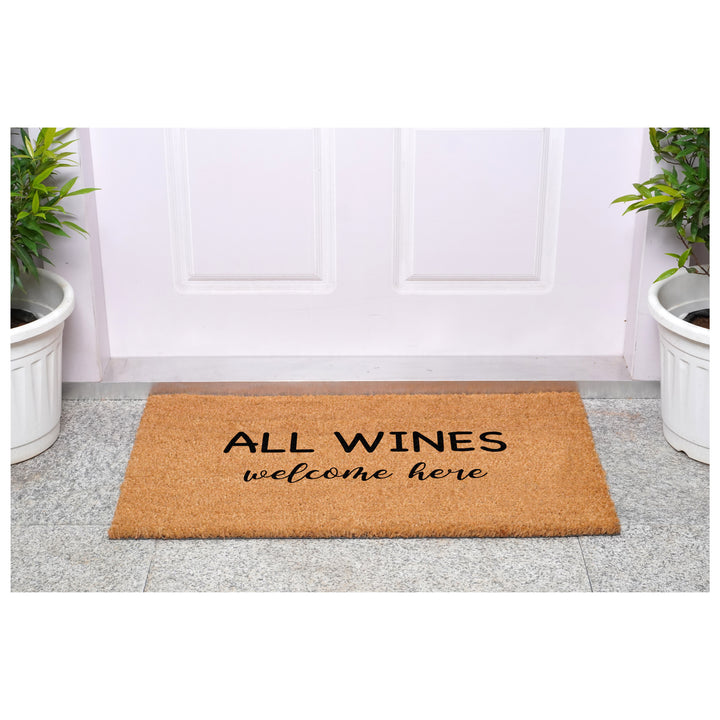 All Wines Welcome Here Doormat
