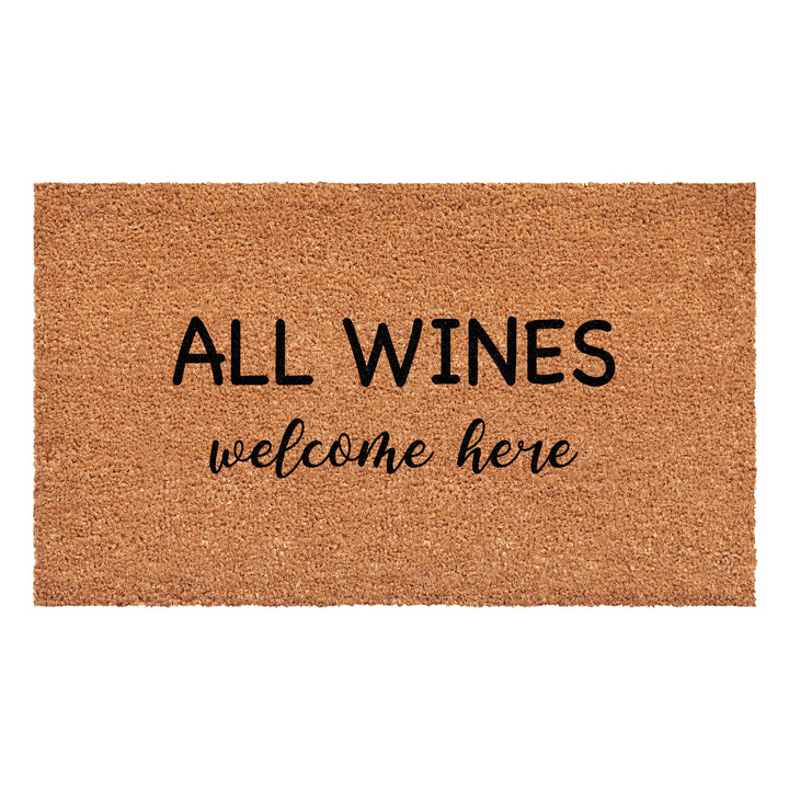 All Wines Welcome Here Doormat
