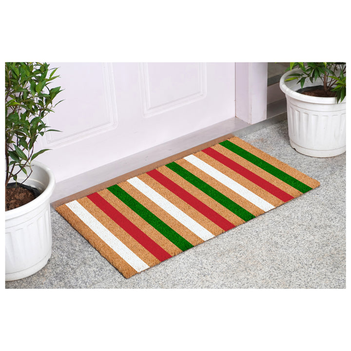 Festive Stripe Doormat