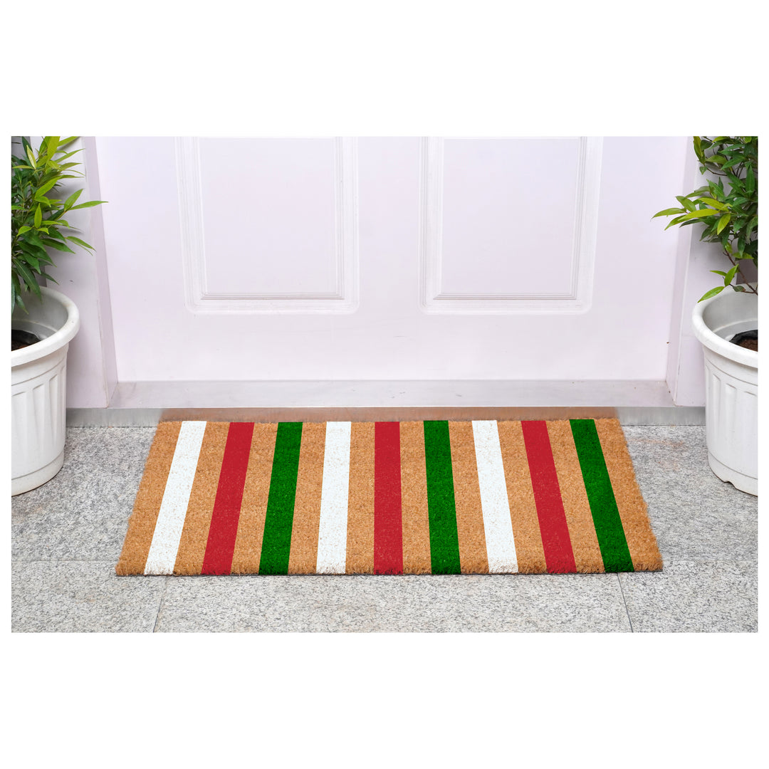 Festive Stripe Doormat