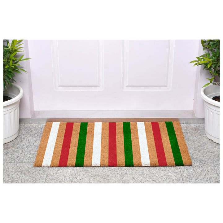 Festive Stripe Doormat