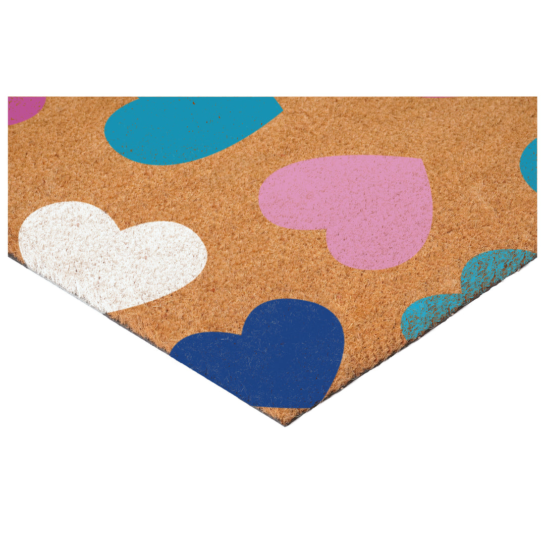 Colorful Mini Heart Doormat