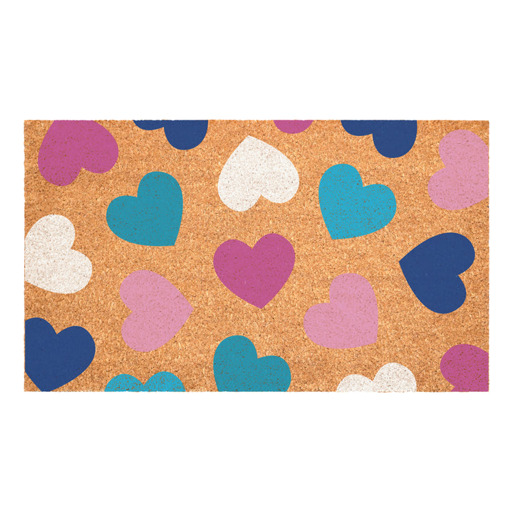 Colorful Mini Heart Doormat