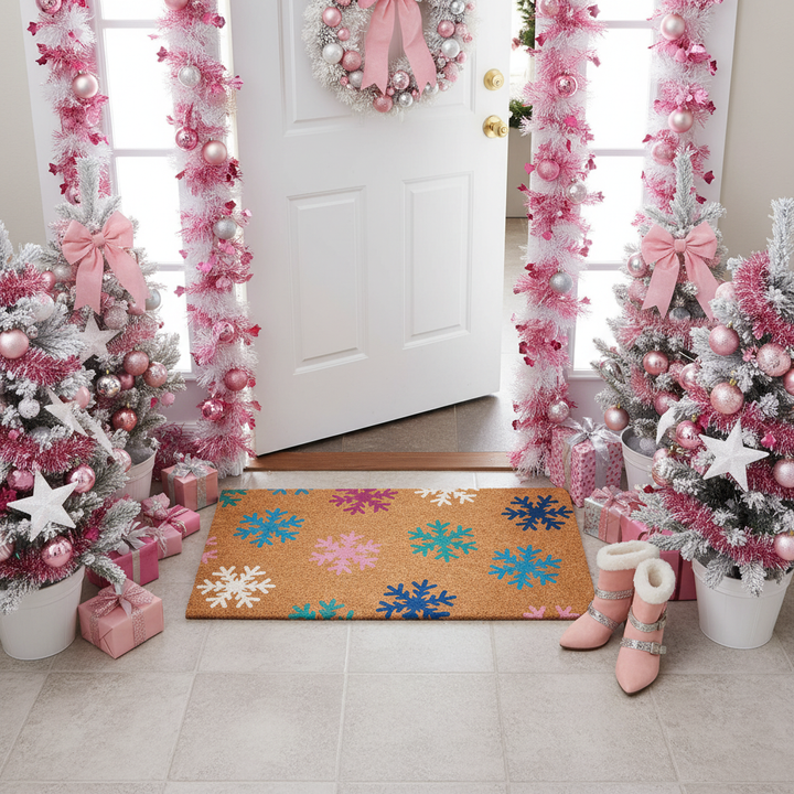 Winter Snowflakes Doormat