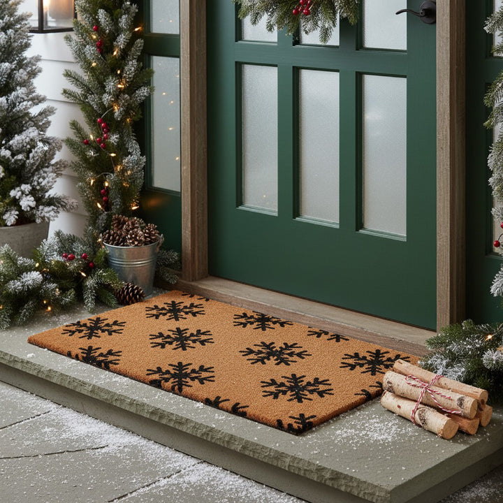 Winter Snowflakes Doormat