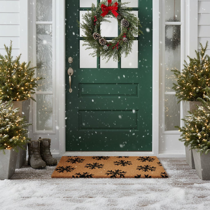 Winter Snowflakes Doormat