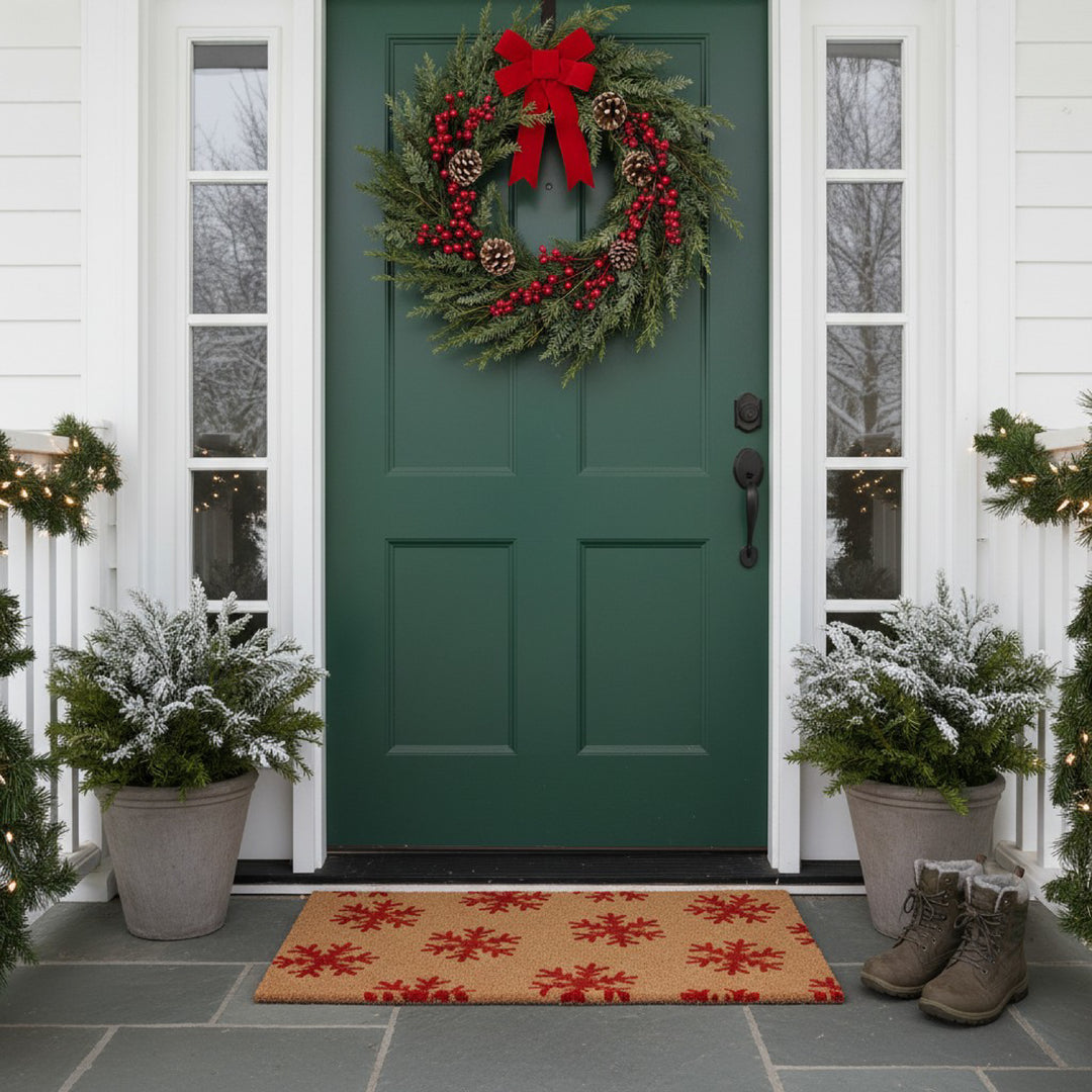 Winter Snowflakes Doormat
