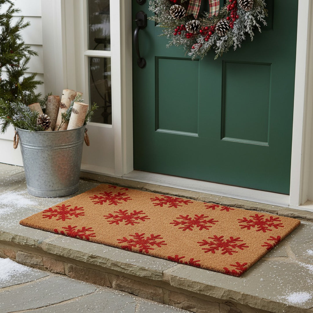 Winter Snowflakes Doormat
