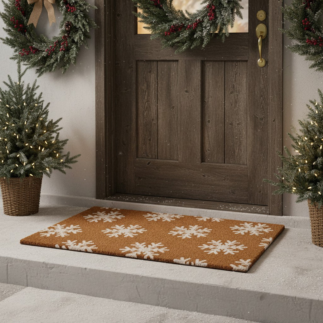 Winter Snowflakes Doormat