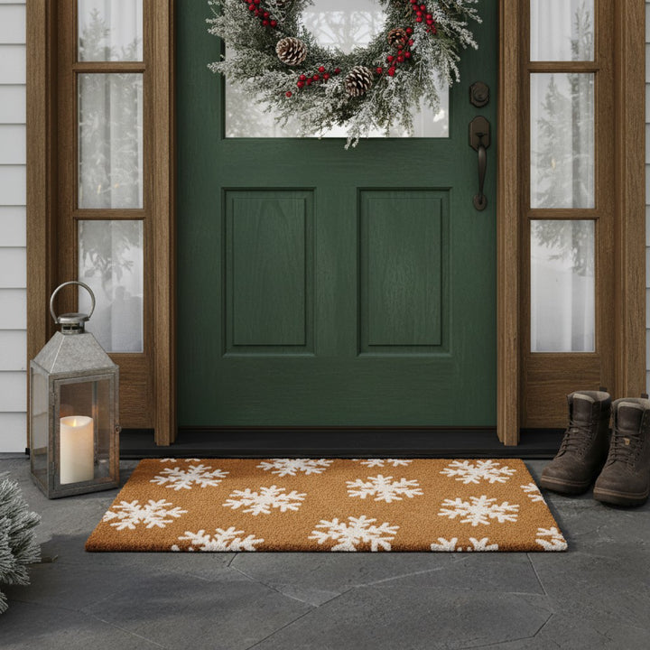 Winter Snowflakes Doormat