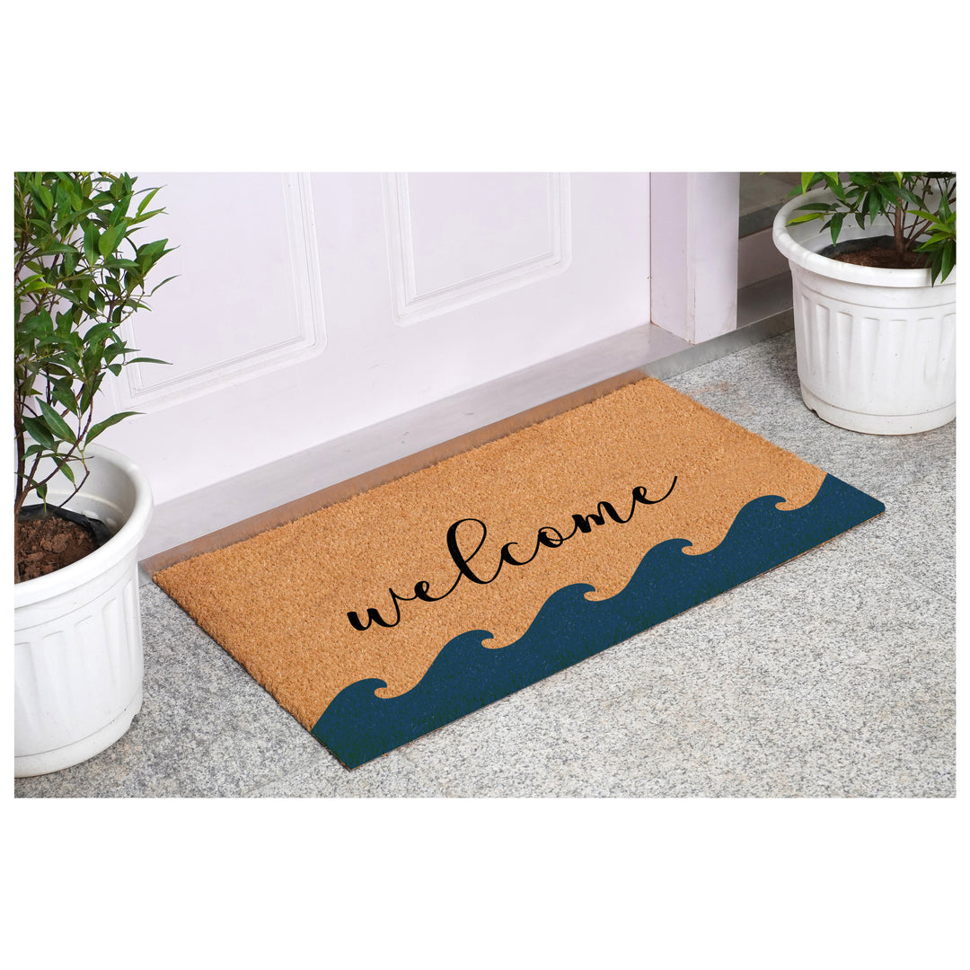 Ocean Wave Welcome Doormat