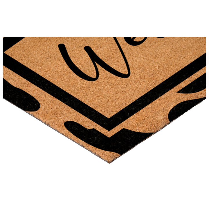 Cow Print Welcome Doormat