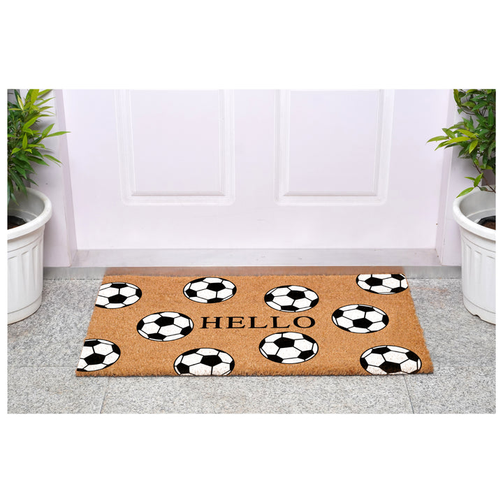 Soccer Hello Doormat