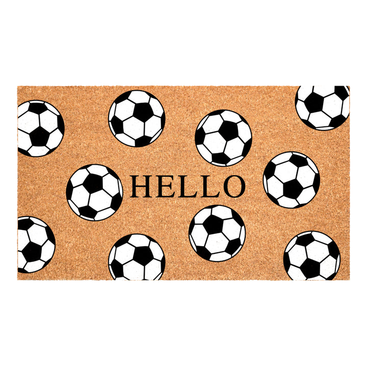 Soccer Hello Doormat